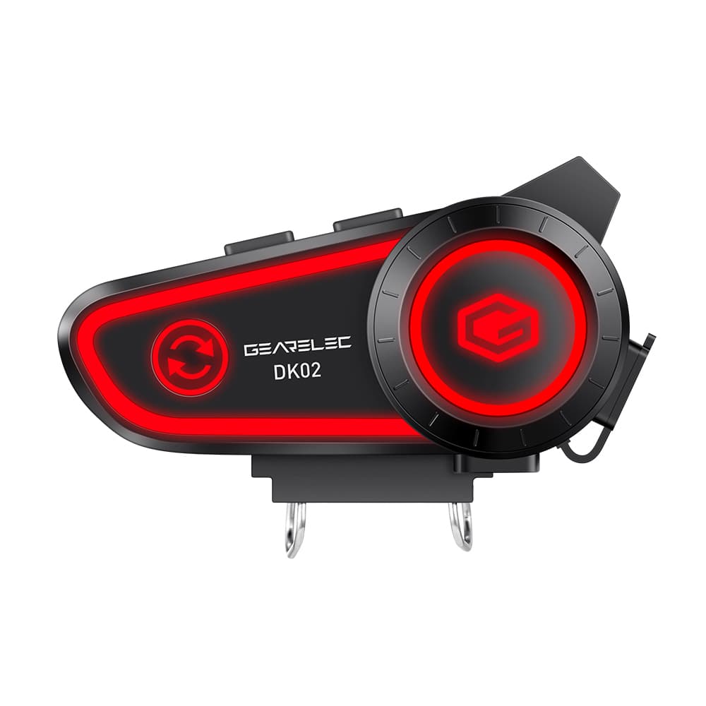 Gearelec DK-02 Bluetooth Motocicleta Intercomunicador De Fones De Ouvido Para Capacete