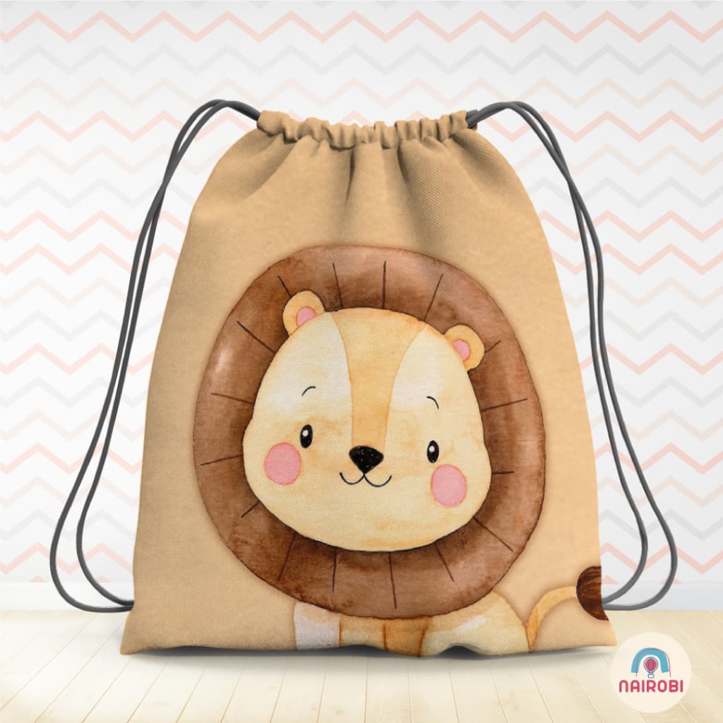 Lembrancinha Personalizada Sarari Aquarela/Festa Tema Safari/Mochila Personalizada Safari Aquarela