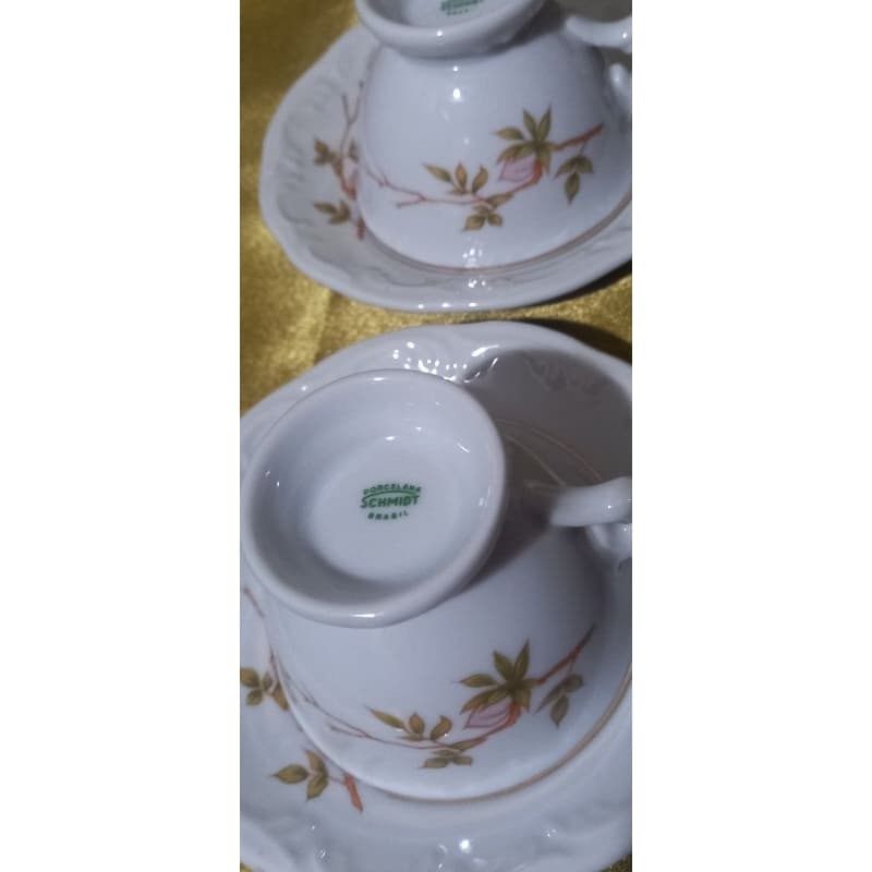 2 xicaras cafezinho porcelana Schmidt (aa)