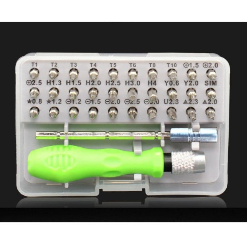 Kit Completo de Chaves Magnética Bits T6 T8 T10 Philips Fenda e Diversas Com estojo