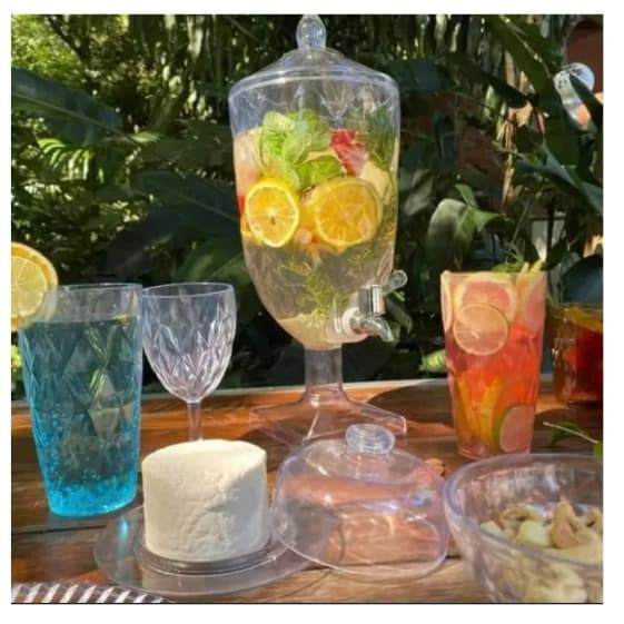Jarra de suco com Tampa e torneira 4, 5 litros