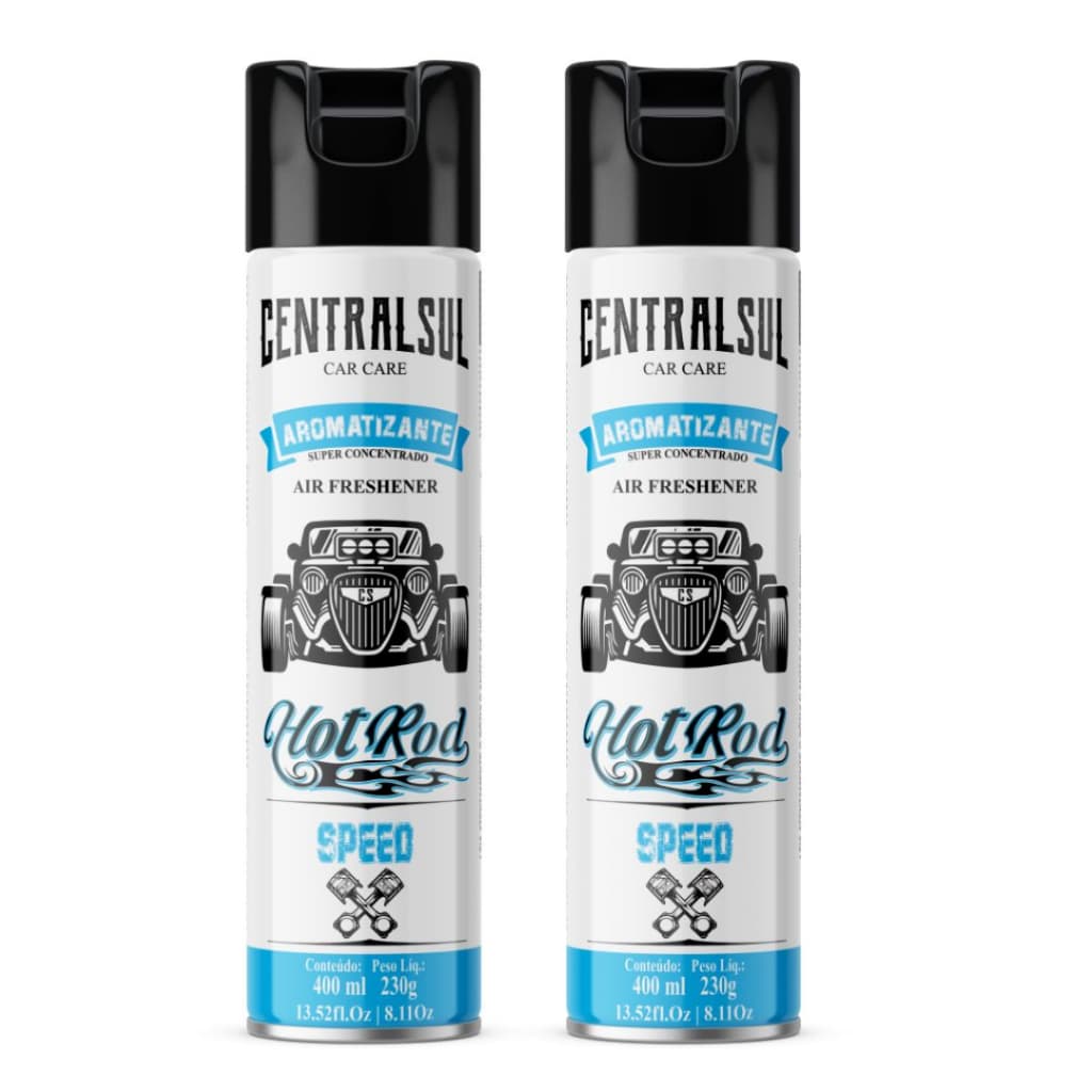 2 Aromatizante Hot Rod Speed CentralSul 400ml