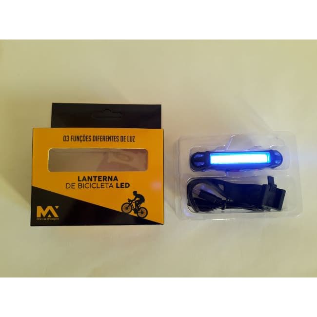 Lanterna de Bicicleta com Led 3 Níveis - Max Midia