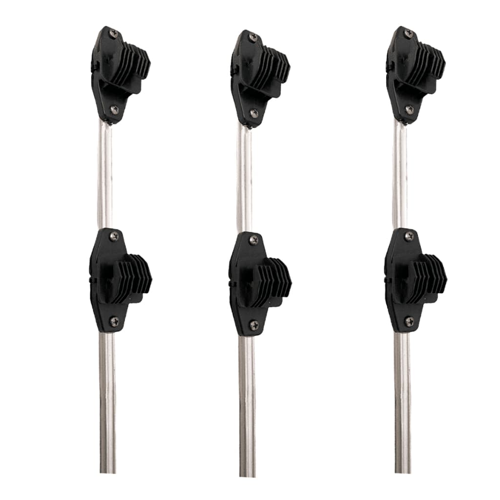 Kit 10 Haste Vareta Cerca Elétrica Residencial Alumínio 50cm