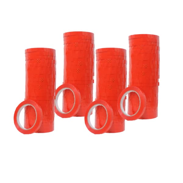 50 Rolos Fita Zebrada P/ Lacradora Sacolas Lacra Sacos