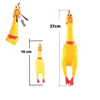 Galinha Frango Borracha Mordedor Cachorro Pet Faz Barulho / Brinquedos Cachorro Envio imediato