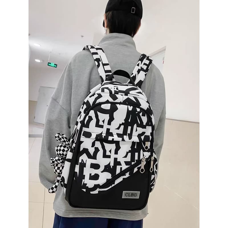 Novo Mochila Unissexos Com Desenhos Resistente Com Grande Capacidade Anti-Furto Reforçado Modelo 7658