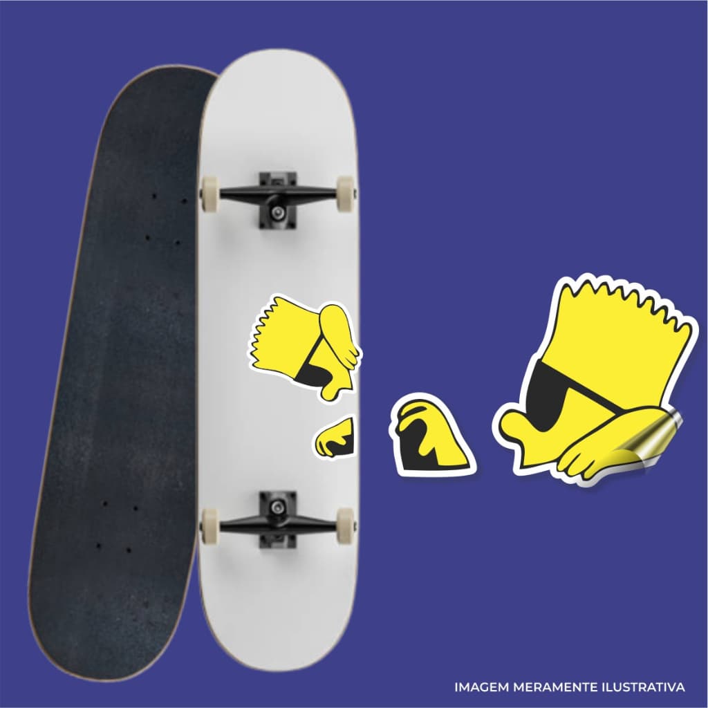 cod: BART003 - Bart Simpson - 20cm - Adesivo - Carro / Moto / Notebook / Skate