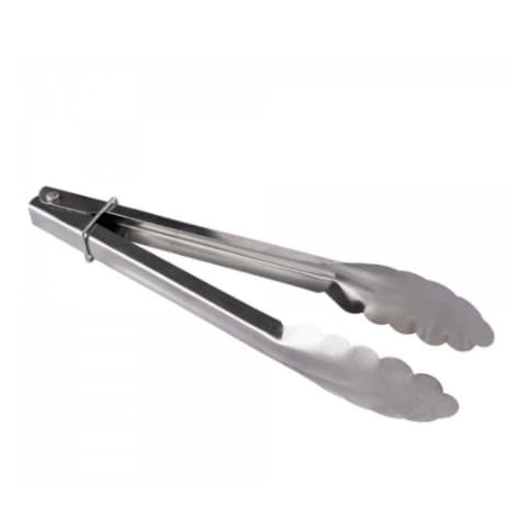 Pegador Inox Pinça Para Carne Churrasco Salada Cozinha 22cm