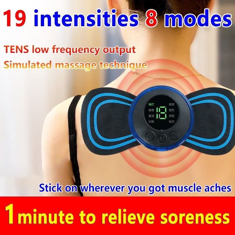Mini Massageador Elétrico Portátil De Pescoço De Pulso Massagem Cervical Ferramenta De Alívio Da Dor Muscular Nas Costas