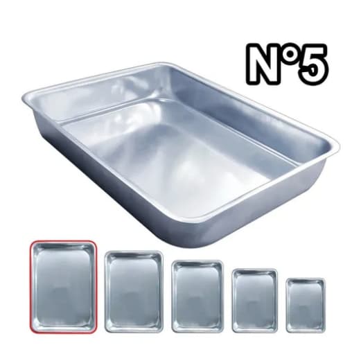 FORMA DE BOLO RETANGULAR EXTRA GRANDE E ALTA (1 PEÇA) ALUMINIO IF35 *** MAIS RESISTENTE DA SHOPEE ***  FORMA GIGANTE