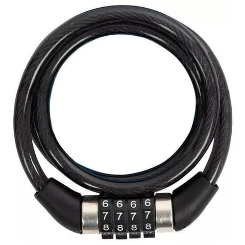 Tranca Trava Cadeado de Aço com Corrente e Segredo - Ideal para Bike, Moto e Portão com Alta Segurança Cadeado Senha Mtb