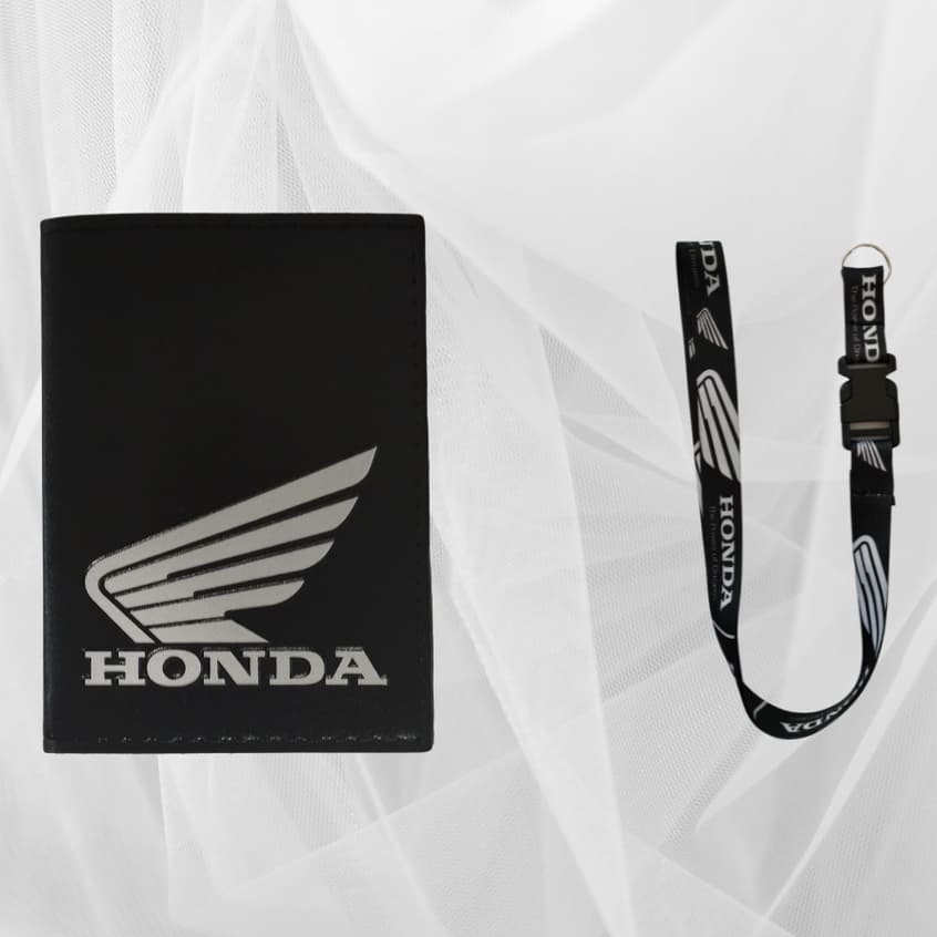 KIT Cordão Para Pescoço Moto Engate Rápido Para Crachá, Mochila + porta documento BRANCA