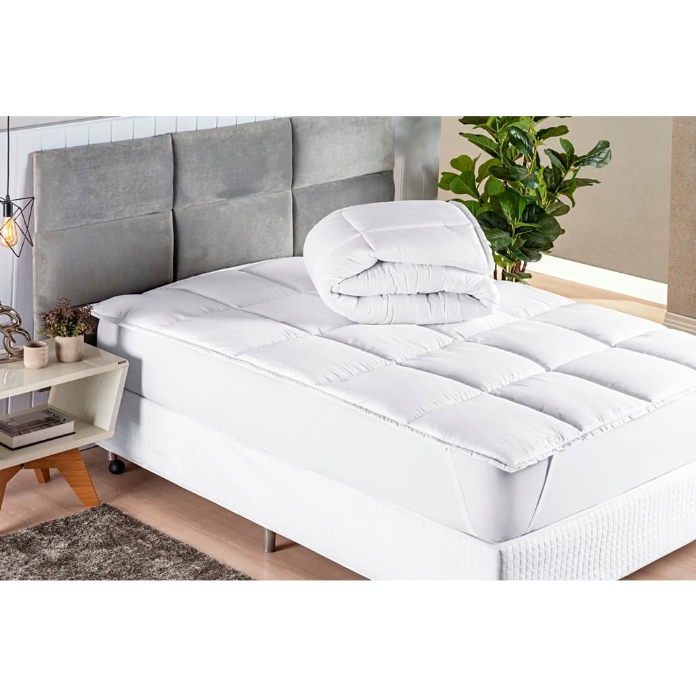 Pillow Top Suavitec Casal King 6cm Alt. Super Fofo 200 Fios