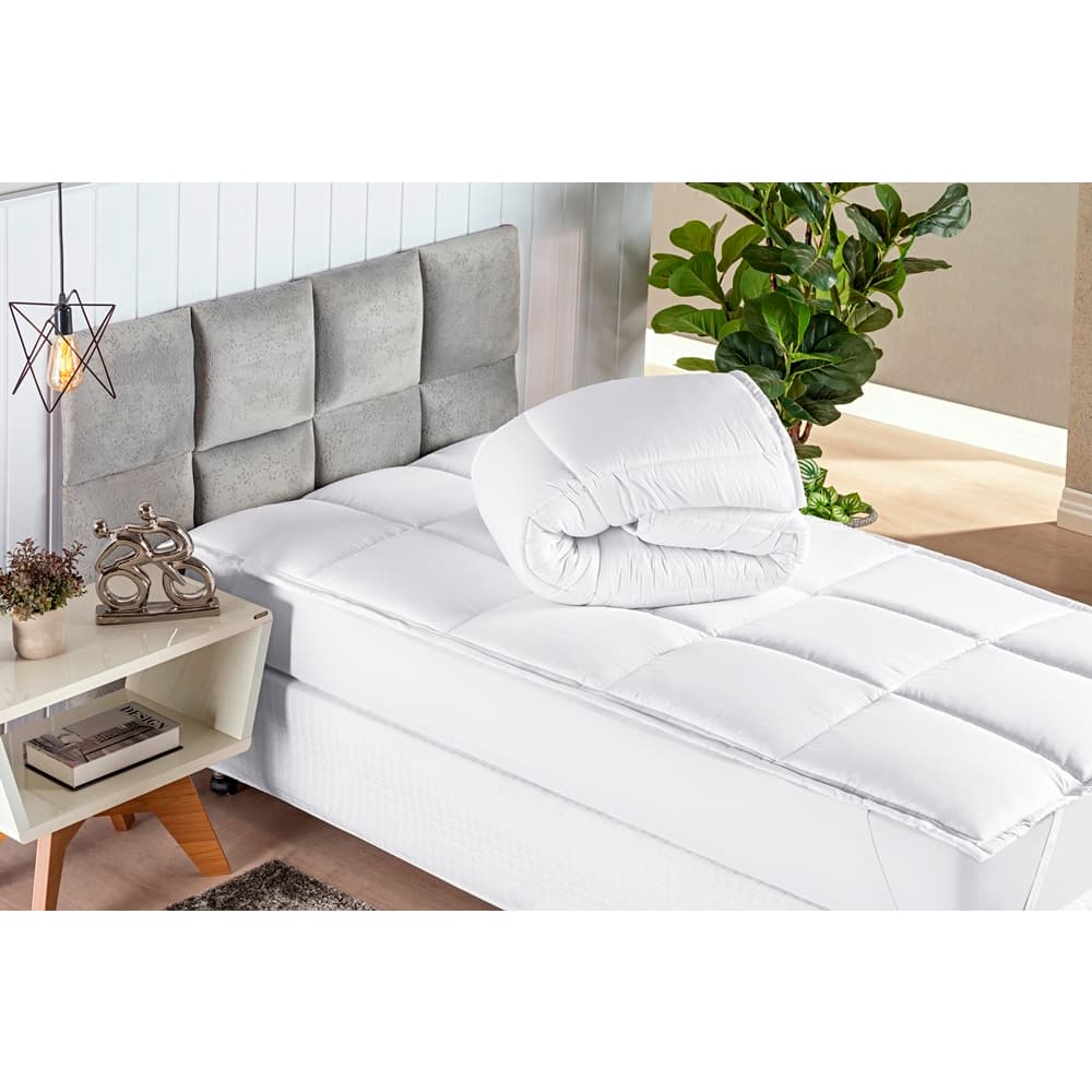 Pillow Top Suavitec Solteiro 6cm Alt. Super Fofo 200 Fios