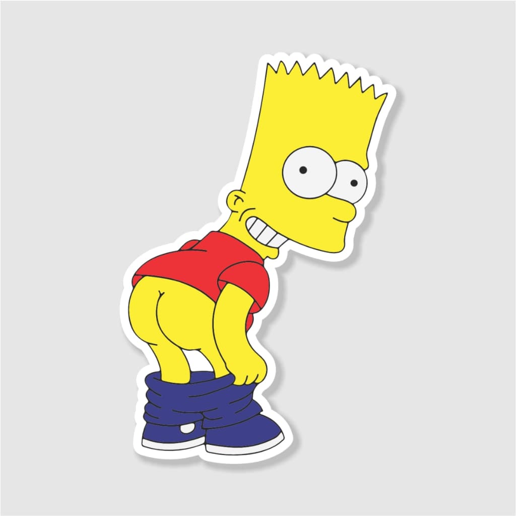 cod: BART007 -  Bart Simpson 3 - 10cm - Adesivo - Carro / Moto / Notebook / Skate