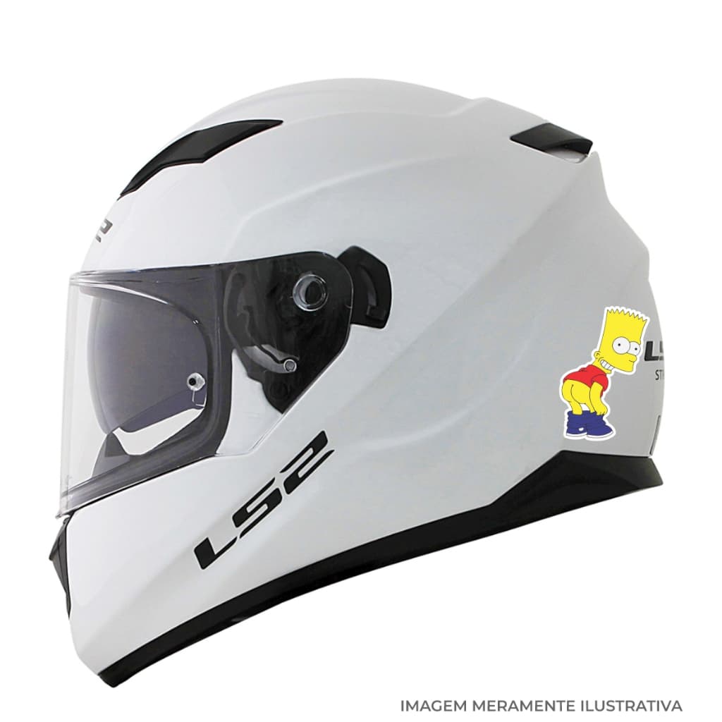 cod: BART009 -  Bart Simpson 3 - 20cm - Adesivo - Carro / Moto / Notebook / Skate