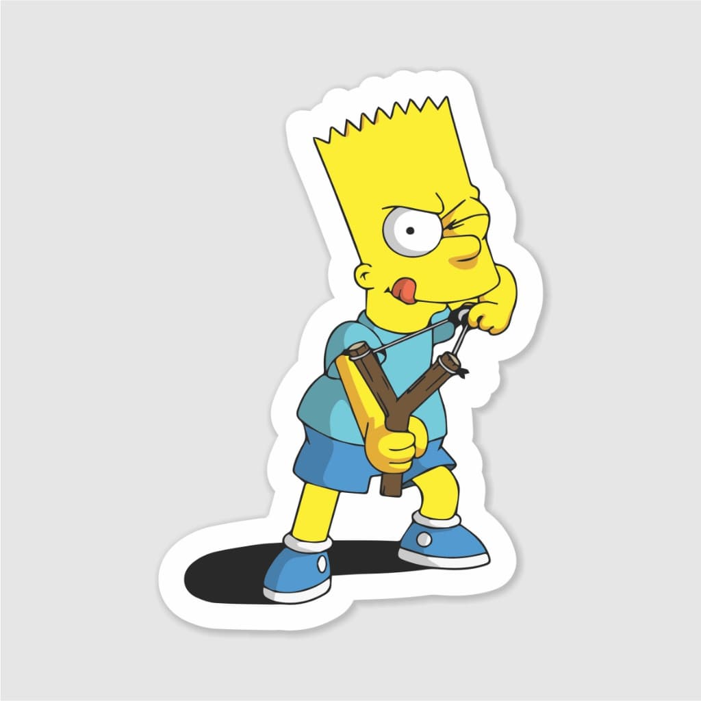 cod: BART015  - Bart Simpson 5 - 20cm - Adesivo - Carro / Moto / Notebook / Skate
