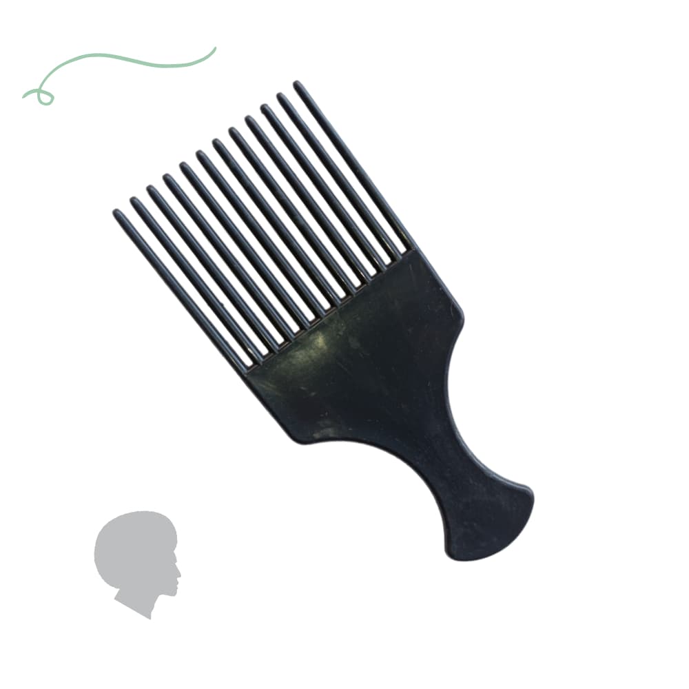 Pente Garfo Feminino Masculino Kit 6 unidades Black Power Para Cabelo Afro E Cacheado