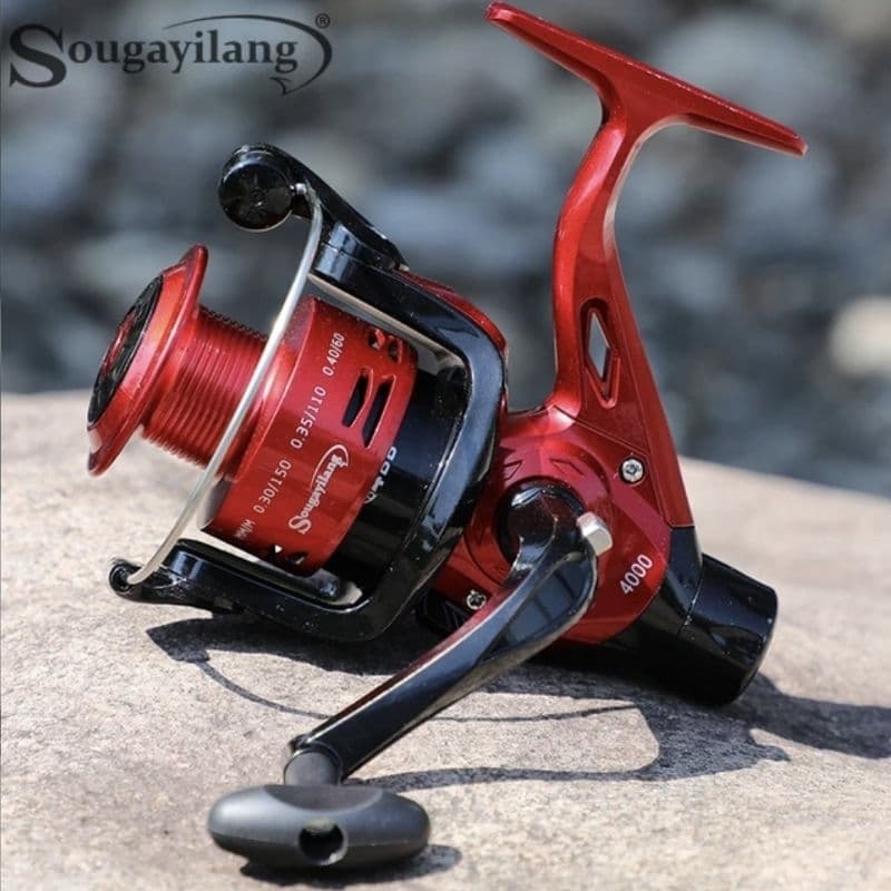 Molinete Pesca Sougayilang Spinning Fishing Reels, Equipamento Ultra Leve, 5.2:1 Relação de Engrenagem, MAX Drag, 5kg, Carpa, Série 4000