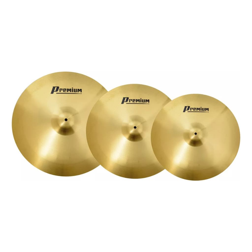 Kit De Pratos Premium 14 16 20 Hihat Crash Ride