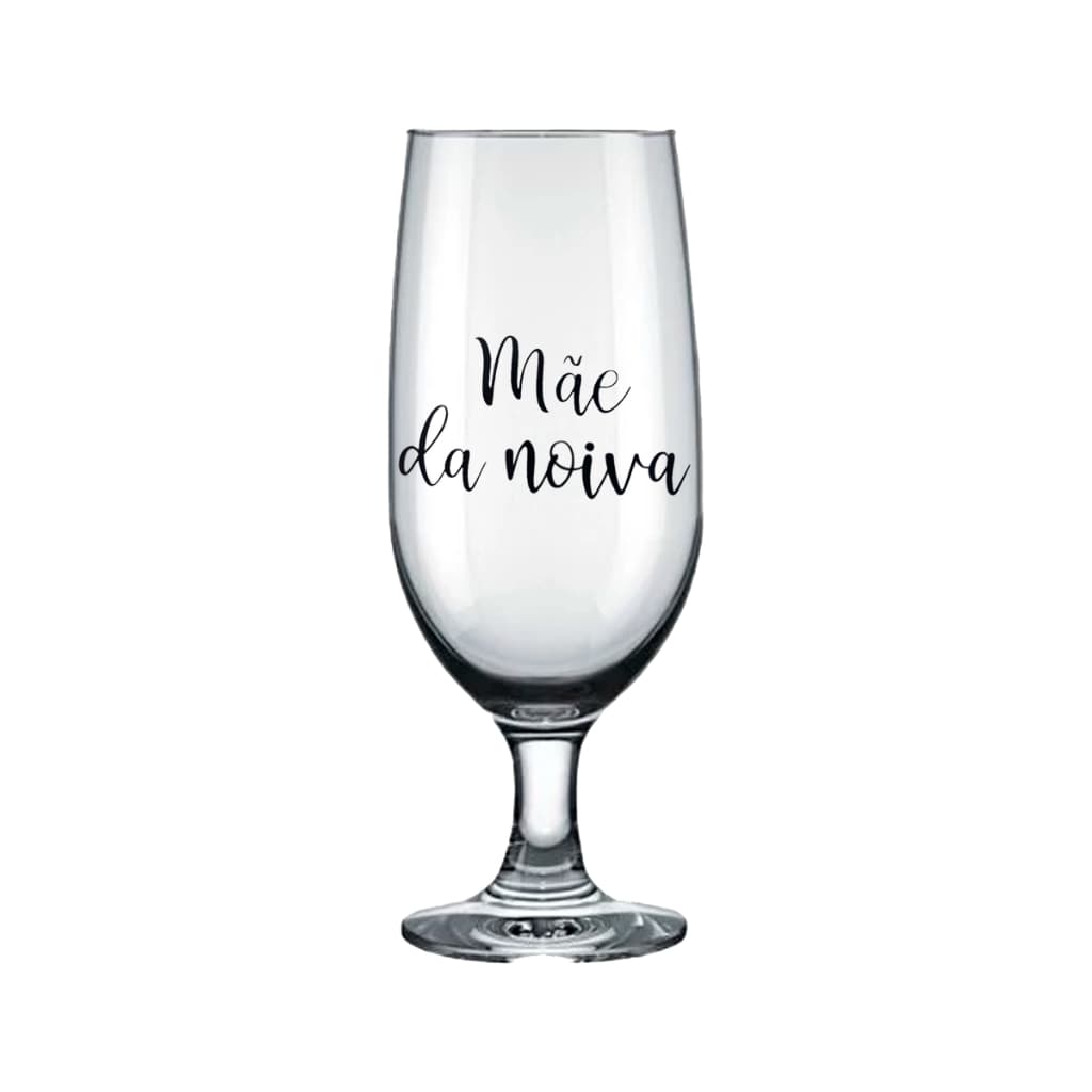1 Taça De Vidro De 300ml Para Casamento Mãe Noivo Ou Noiva Ou Pai Noiva Ou Noivo