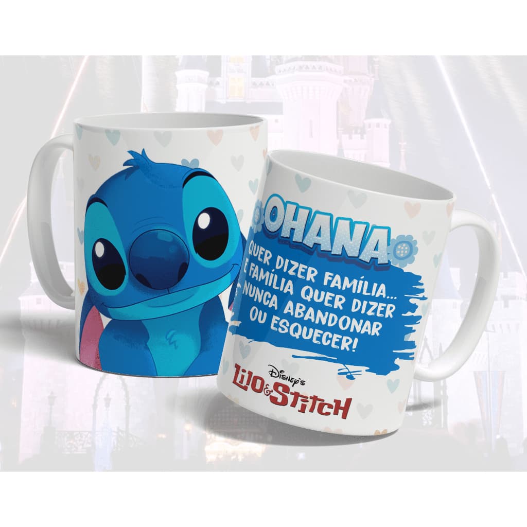 Caneca Stitch Ohana