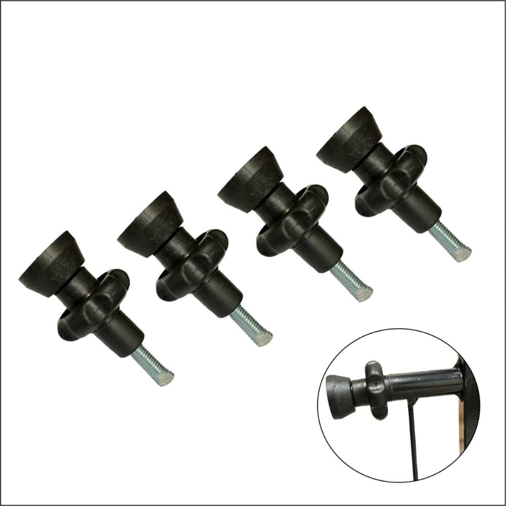 Kit 4 Manípulos Para Grade De Proteção Parafuso Portão Pet Cachorro Animais Crianças