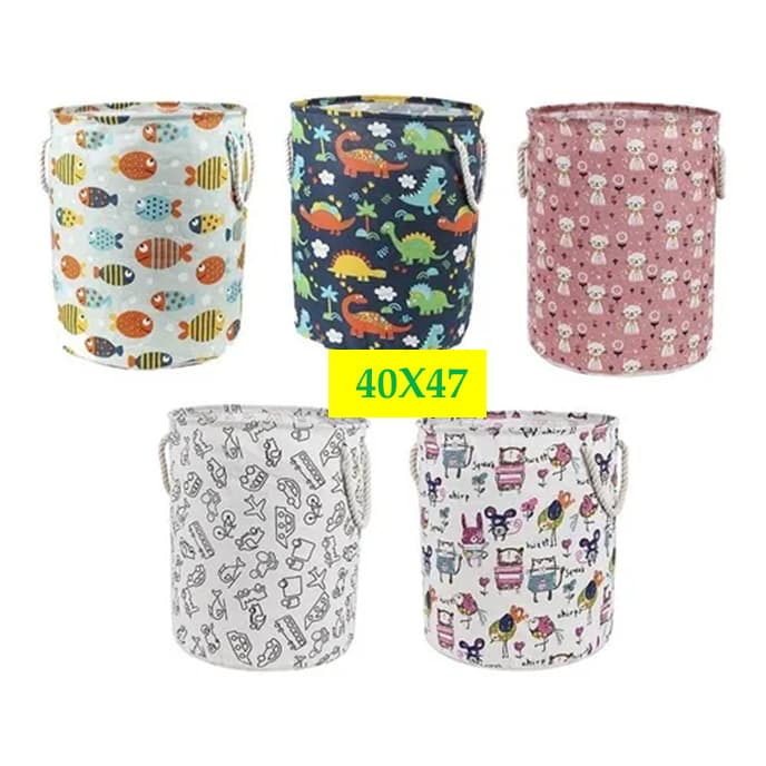 Cesto Organizador de Roupas Suja Bebê Porta Brinquedos Sesto Dobravel