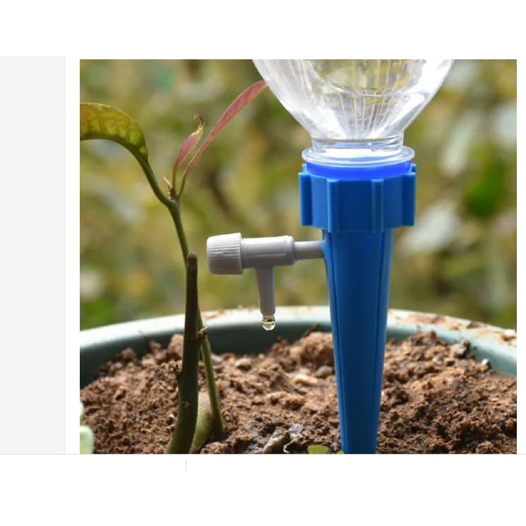 KIT Até 10 Gotejadores/Irrigadores acoplado em garrafa pet - para plantas, mudas, hortas, flores e jardins.