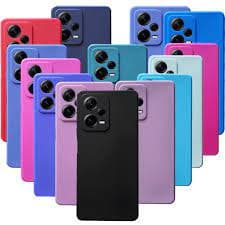 Kit 2X1 Xiaomi  Redmi Note 12 Pro+ Plus 5G - Capa Silicone Aveludada Colorida + Película Ceramica 3D
