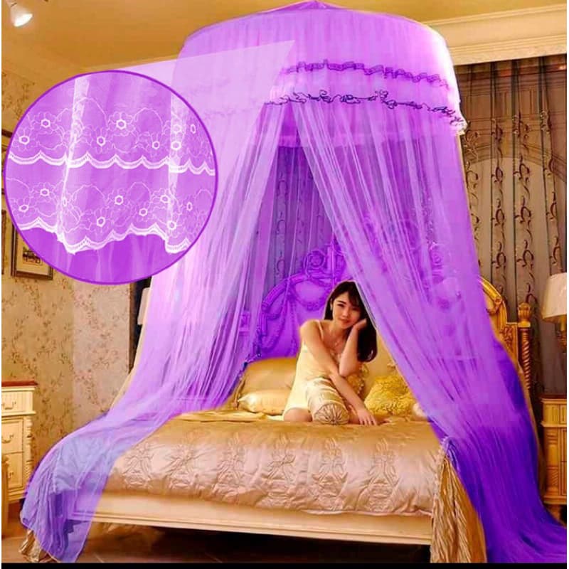 Mosquiteiro Teto Casal/Queen/King Size C/Abertura Lateral Renda Luxuosa