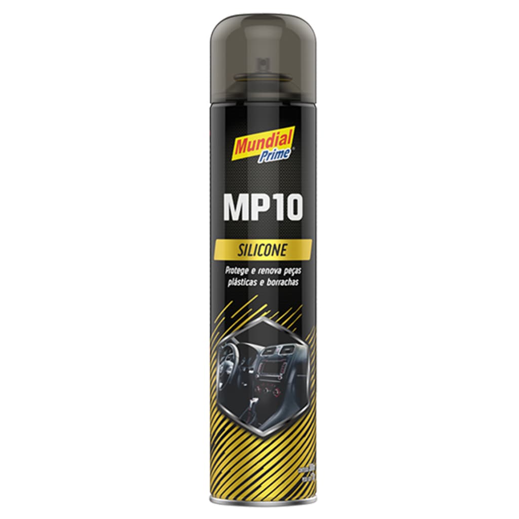 Silicone Spray Protetor Brilho Peças Plásticas Carros Esteiras Couro Mundial Prime 300ml
