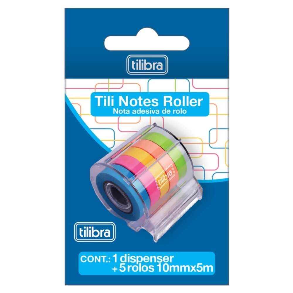Tili Notes Roller Com 5 Rolos Coloridos - Tilibra