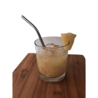 Canudo inox 8,00 x 160 mm Indicado Para Caipirinha Curvado