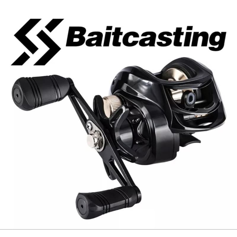 Carretilha Pesca Sougaiylang 19rol. Preta Freio Mag Mão Esq.