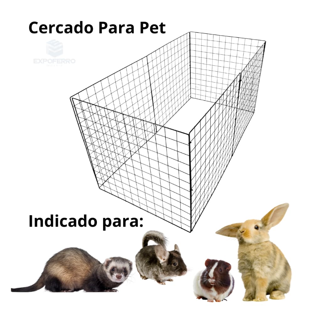 Cercado Para Cachorro e Gato Limitador Adestrador de Animais 120x60cm