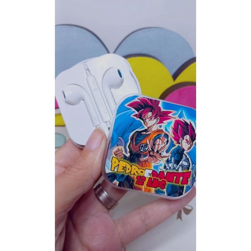 Kit com 10 Caixinhas Fone  de Ouvido com Microfone Personalizado- Lembrancinhas Infantis