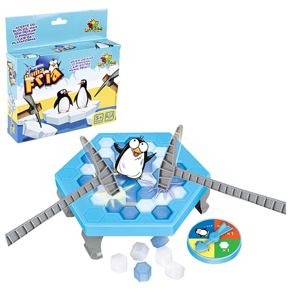 Jogo Quebra Gelo Mini Pinguim art brink Brinquedo infantil