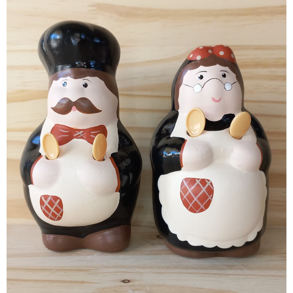 2 cozinheiros enfeite e decoração de cozinha e restaurante pq