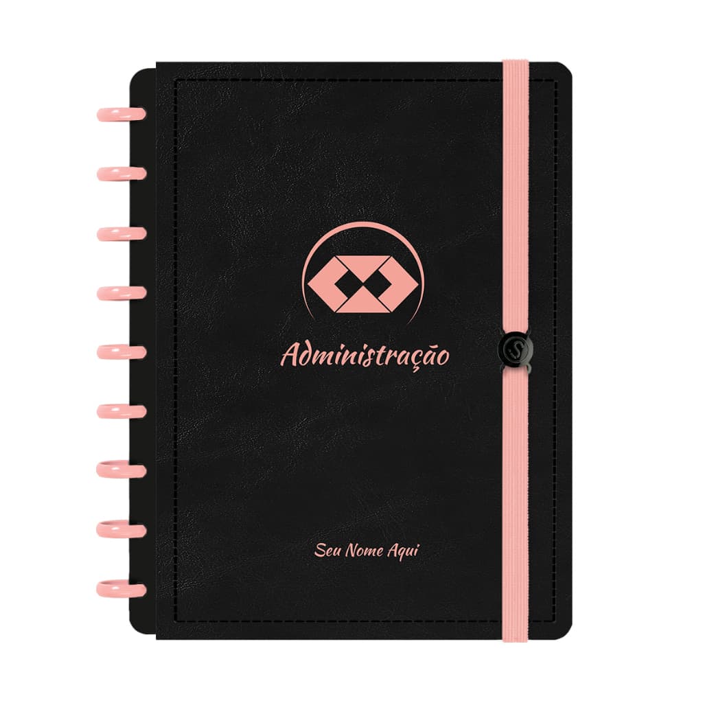 Caderno De Disco Iscool Inteligente Personalizado 80 Folhas Profissões Rosê
