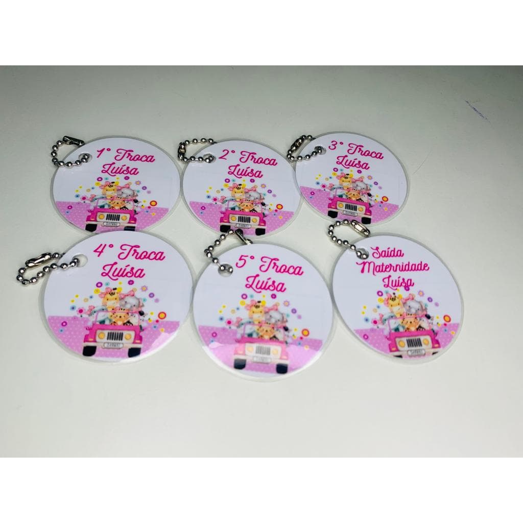 Kit 6 tags personalizadas para saquinho maternidade