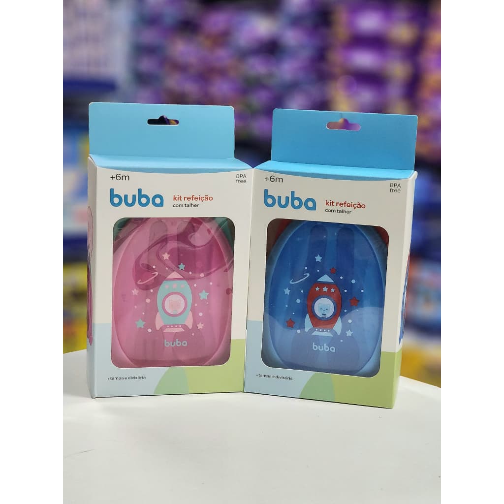 Kit Refeição Foguete com Talher Buba, ORIGINAL
