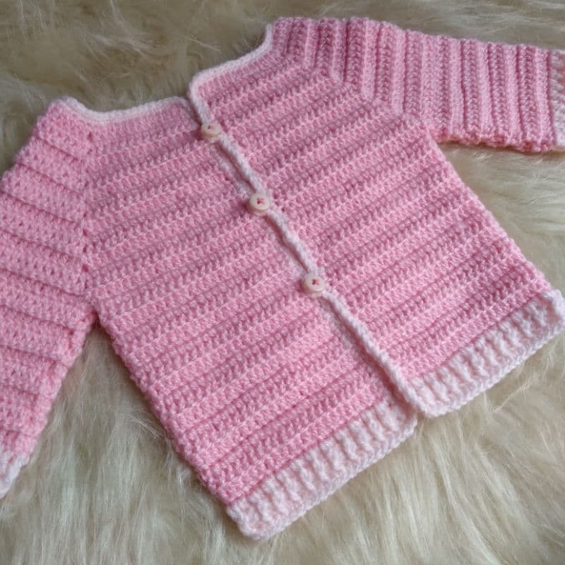 Casaco de Crochê Tricô para bebê Saída de Maternidade de tricot crochê