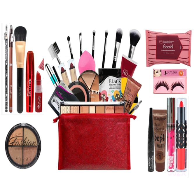 Kit Maquiagem Básico Completo Para  o Dia a Dia