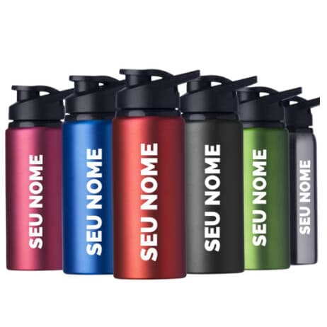 Squeeze Fosco Alumínio 600ml Personalizado ou sem