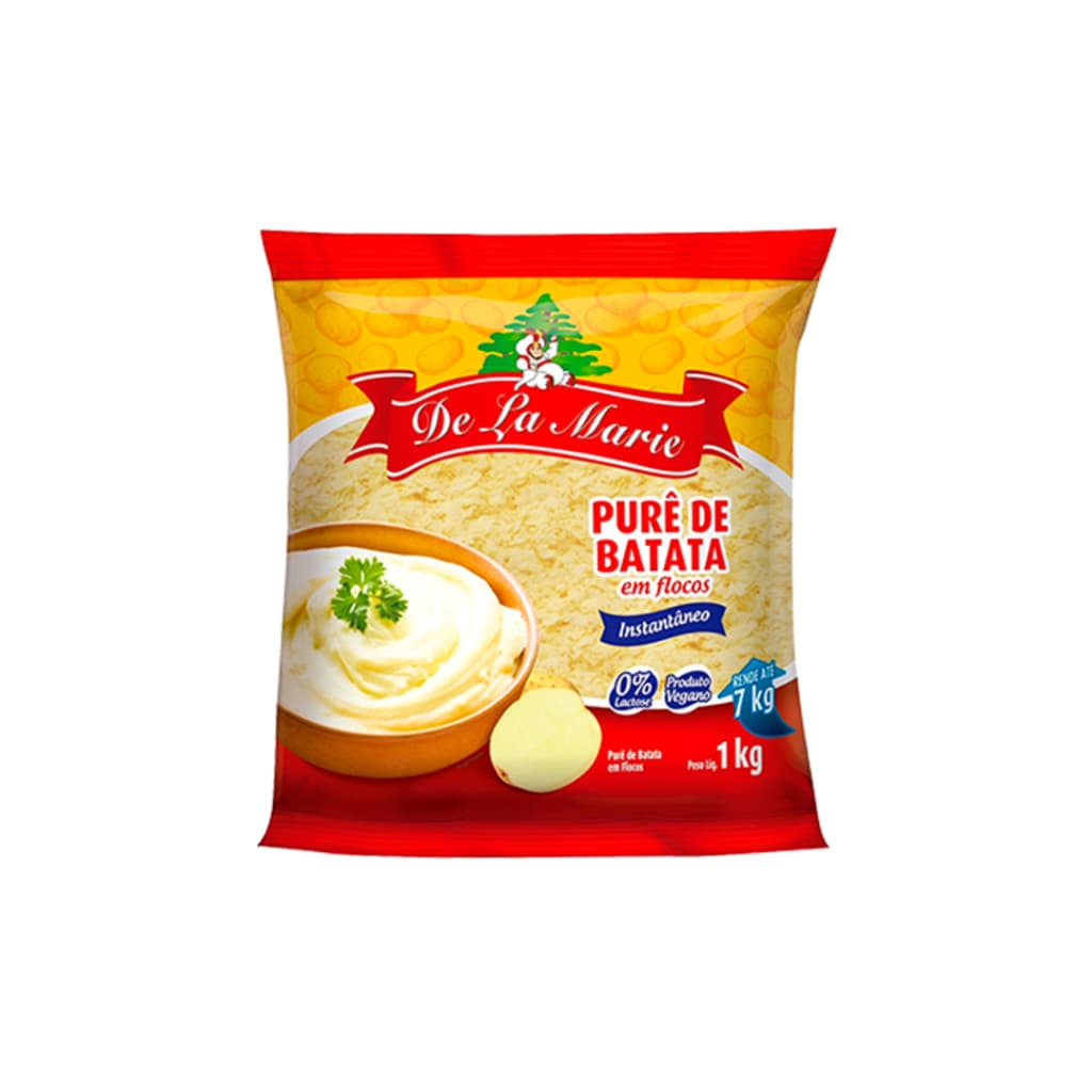 Purê De Batata Vegano De La Marie Pacote C/1 Kg