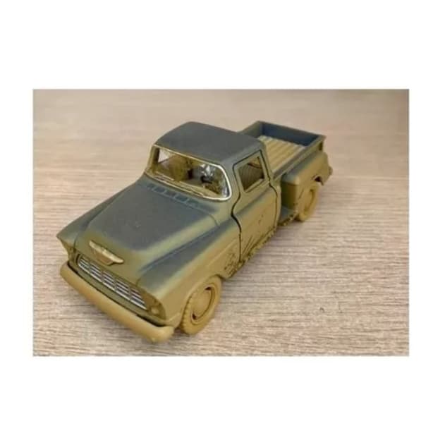 Miniatura Chevy Stepside Pick-up, Barreada 1955, Escala 1/32