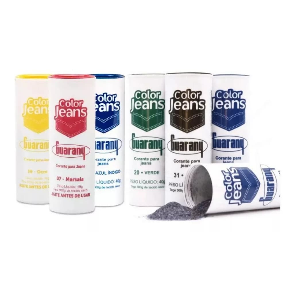 Corante Para Tecido Roupa Color Jeans Guarany 40g