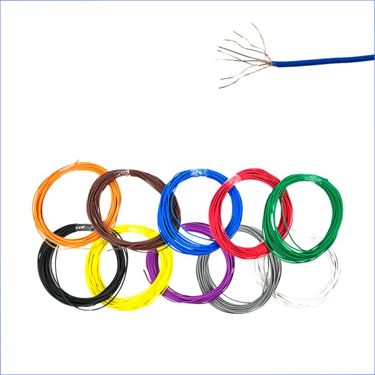 Fio Cabinho Flexível  24Awg Cobre 0,20mm Rolos Com Varias Cores Led Led Robotica